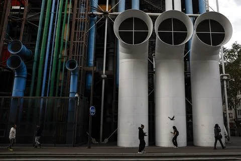 Paris' Centre Pompidou closes for five-year renovation, France - 22 Sep 2025 Stock Photos