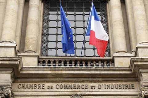 The Paris Chamber of Commerce Stock Photos