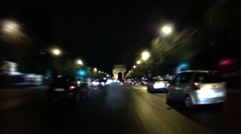 Paris Champs Elysees 01 Stock Footage 38031636