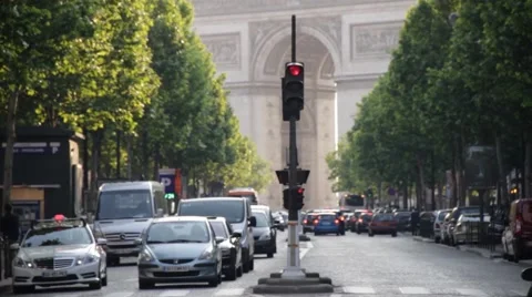 Paris  - Champs Elysees 1 Video stock 40514224