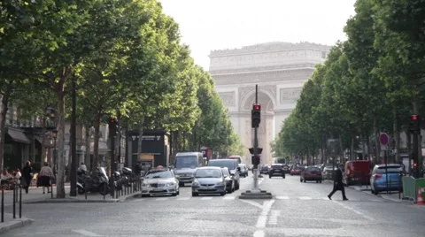 Paris  - Champs Elysees 2 Video stock 40514228