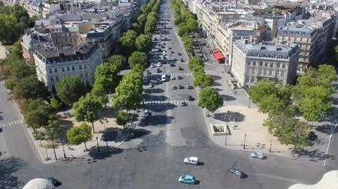 Paris - champs elysees Vídeos de archivo 36264914