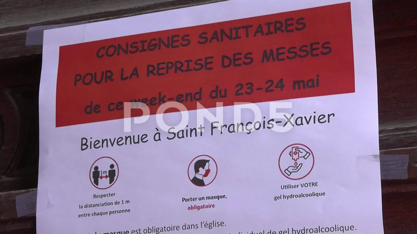 Paris church holds first public Mass since lockdown as religious  gathering