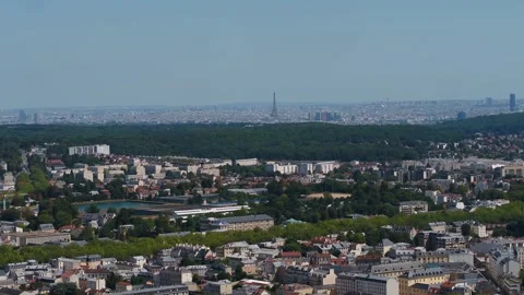 Paris city by Drone Stock Footage 243449934
