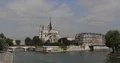 Paris City Skyline with Notre Dame Cathedral Iconic French Landmark Sightseeing 4k or 4k+ Resolution