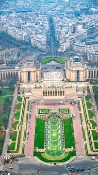 Paris city view from Eiffel Tower Foto stock