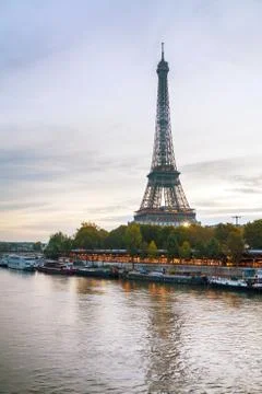 Paris cityscape with eiffel tower Stock Photos