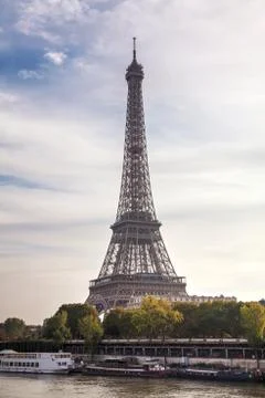 Paris cityscape with eiffel tower Stock Photos