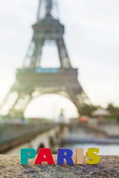 Paris cityscape with the eiffel tower Stock Photos