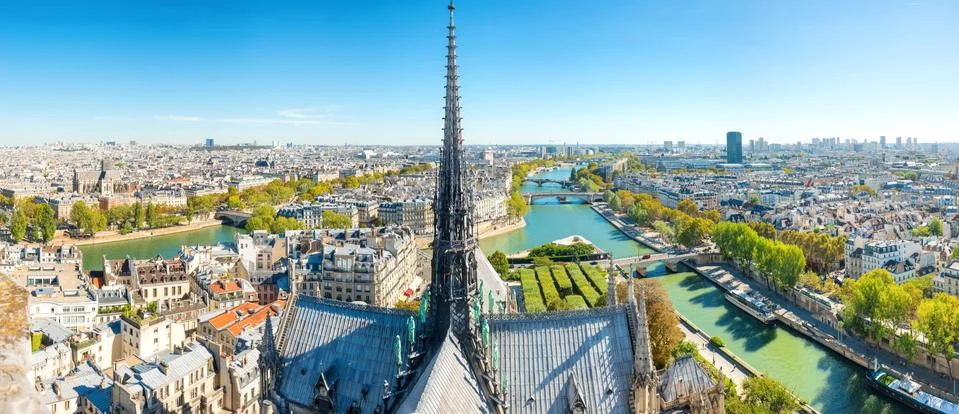 Paris cityscape with Eiffel tower Fotos Stock