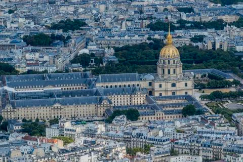 Paris Cityscape from the Eiffel tower Stock Photos