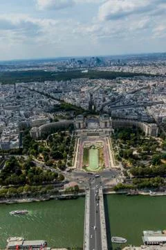 Paris Cityscape from the Eiffel tower Stock-Fotos