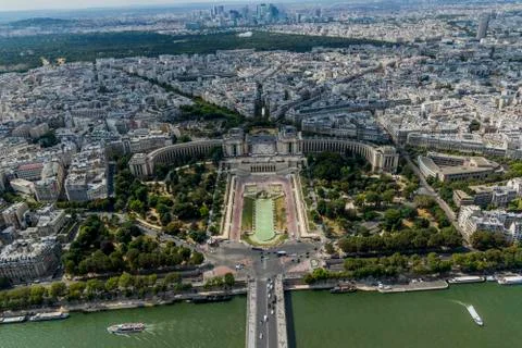 Paris Cityscape from the Eiffel tower 스톡 사진
