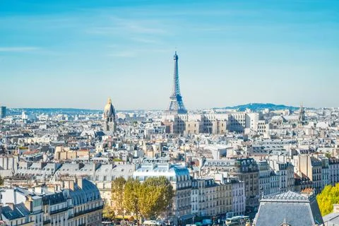 Paris cityscape with Eilffel tower Stock-Fotos