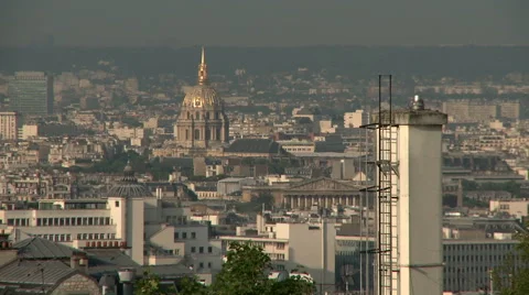 Paris Cityscape feat. Les Invalides Stock Footage 52811684