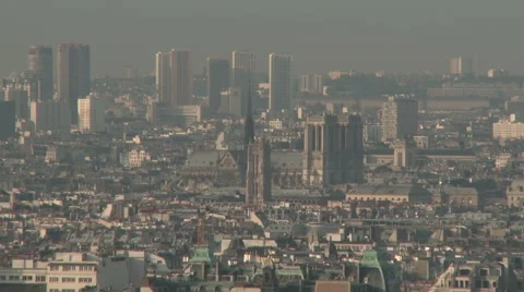 Paris Cityscape Stock Footage 52809799