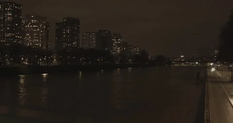 Paris cityscape at night. Stock Footage 168900242