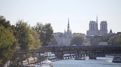 Paris cityscape in summer Stock Footage 59764768