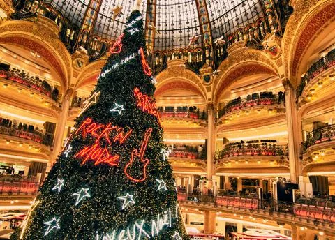 Paris Colors in Winter Stock Photos