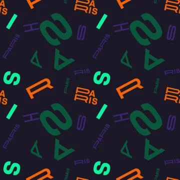 Paris creative pattern 스톡 일러스트