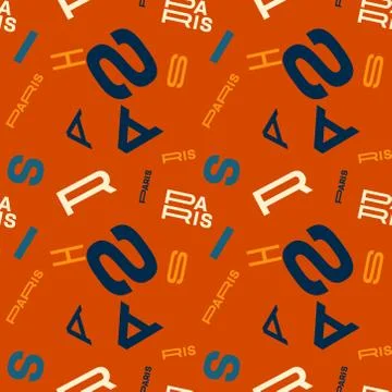 Paris creative pattern Illustrazione stock