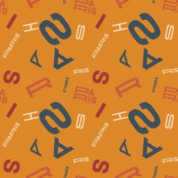 Paris creative pattern Illustrazione stock