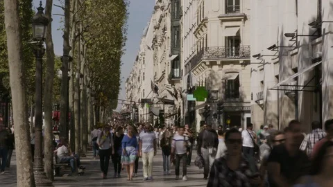 PARIS CROWD 02 스톡 동영상 95164351