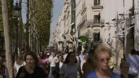 PARIS CROWD 03 Video stock 95164520