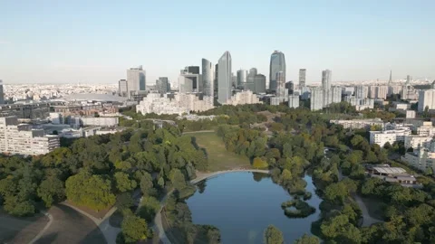 Paris by drone Stock Footage 230619020