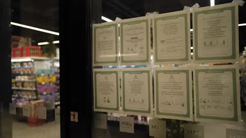 Paris during second Covid lockdown Stock Footage 143935371