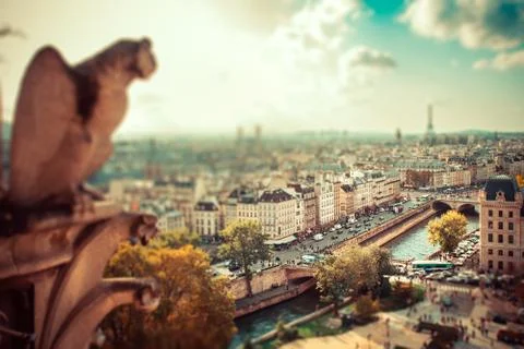 Paris with Effect Stock Photos