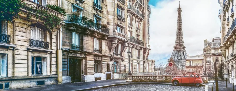 The Paris Eifel Tower Fotos Stock