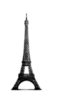 Paris Eiffel Tower-1 イラスト素材