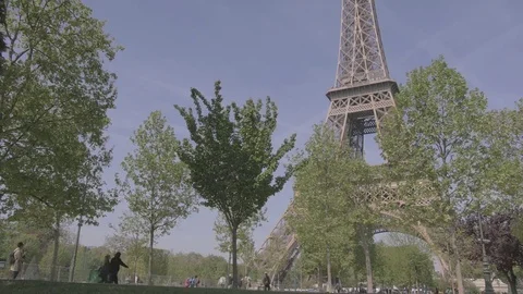 Paris Eiffel Tower 1080p Timelapse 库存影片 75032393