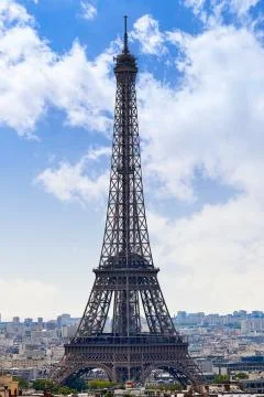Paris Eiffel tower and skyline aerial France Stock Photos