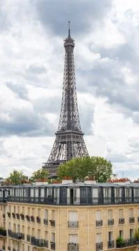 Paris, the Eiffel Tower, beautiful monument 库存照片