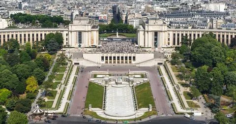 Paris from the Eiffel Tower Beautiful view of Paris from the Eiffel tower ... Stock-Fotos