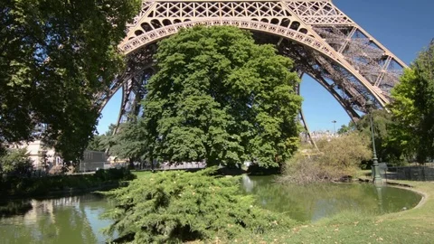 Paris. Eiffel tower. Champ de Mars. Stock Footage 69919325