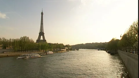 Paris Eiffel Tower Stock Footage 5478045