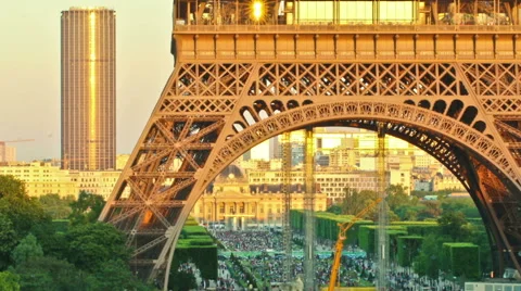Paris Eiffel Tower Stock Footage 56266000