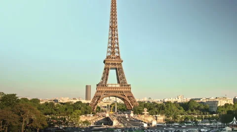 Paris Eiffel Tower Stock Footage 56266059