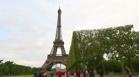 Paris with Eiffel Tower 库存影片 66691985