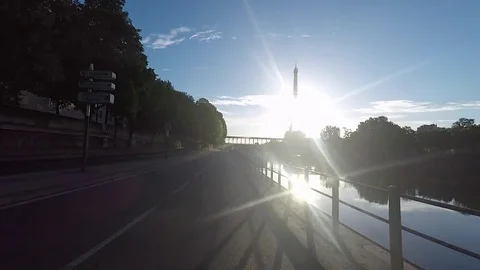 Paris eiffel tower Stock Footage 83246966