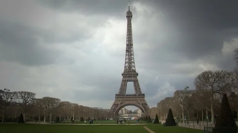 Paris Eiffel Tower Stock Footage 91185621