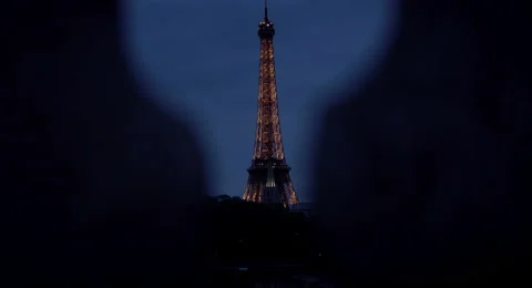 Paris Eiffel Tower in Heart Video stock 68544424