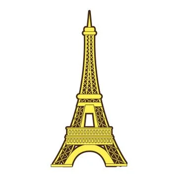 Paris eiffel tower イラスト素材