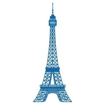 Paris eiffel tower Stock Illustration