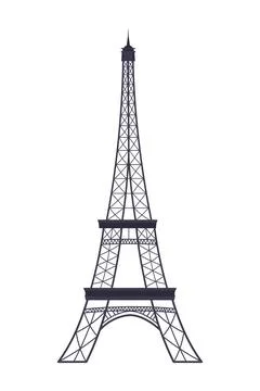 Paris Eiffel Tower Stock Illustration