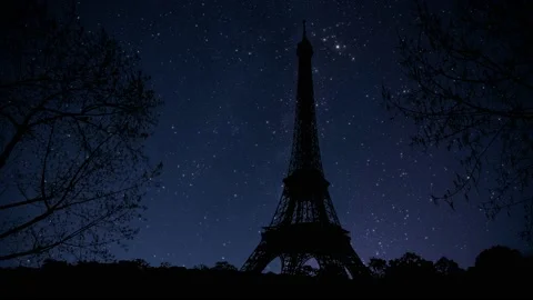 Paris Eiffel Tower Landscape Trees Tree River, Stock Footage 234188350