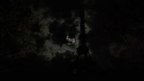 Paris Eiffel Tower Landscape Trees Tree River, Stock Footage 234199721